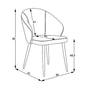 Scaun MG-Plus Patya Anka 23(Albastru Inchis)