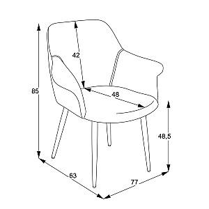 Scaun MG-Plus Pari Anka 21(Albastru)