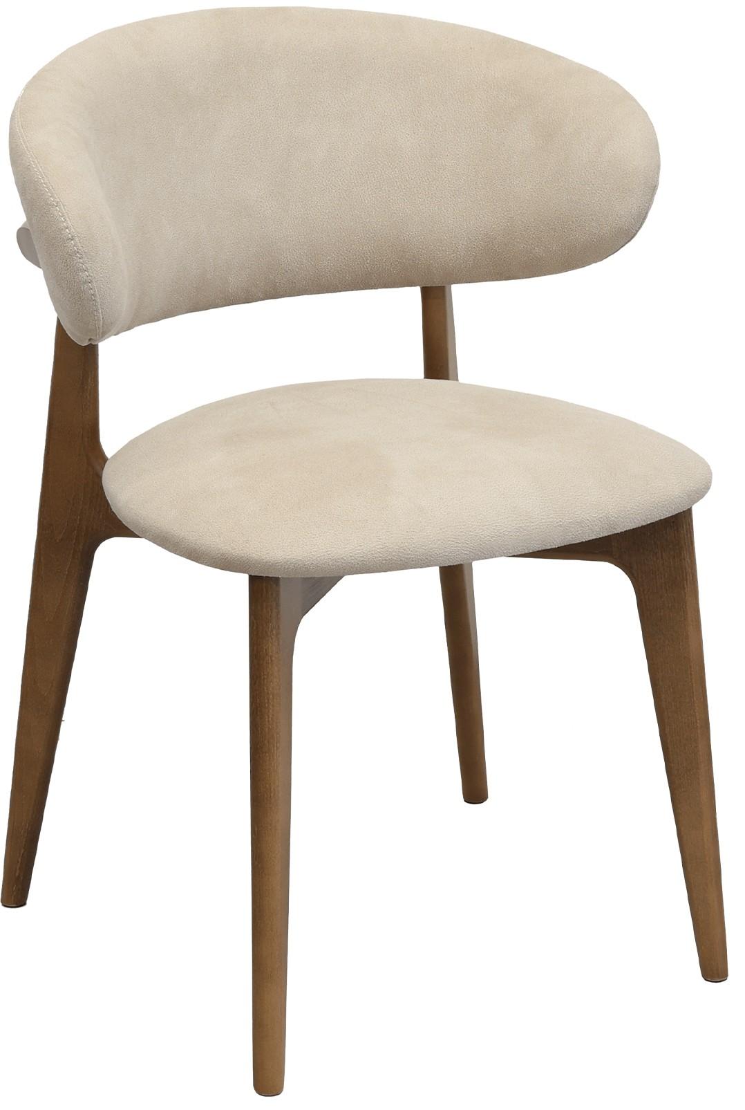 Scaun DP Roses Mustang Krem + Oak Legs