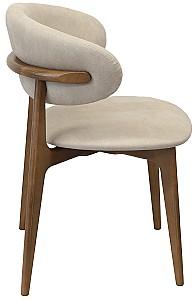 Scaun DP Roses Mustang Krem + Oak Legs