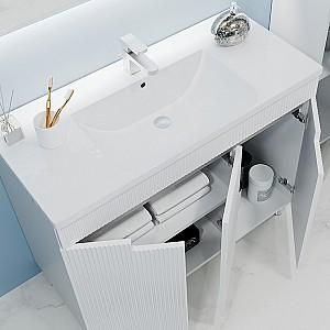 Dulap sub lavoar Bayro Positano Duo Argo 1000 Alb