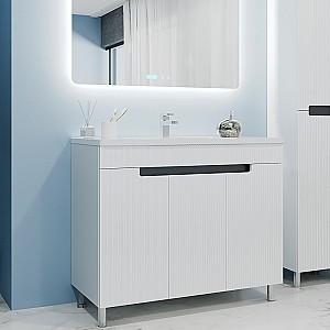 Dulap sub lavoar Bayro Positano Duo Argo 1000 Alb