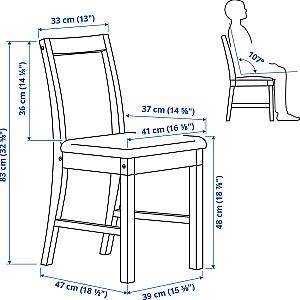 Scaun IKEA Pinntorp Maro Deschis/Natur