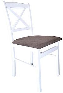 Scaun Viitorul ST1 Alb / HO2 Maro Inchis
