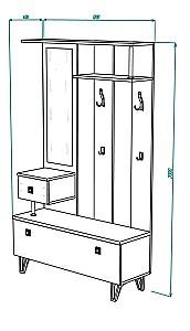 Antreu ML Mobila Mira Nr.10 Alb