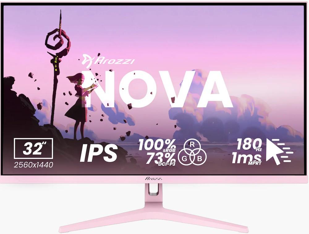 Monitor gaming AROZZI AZ-NO-32T2K180-PNK