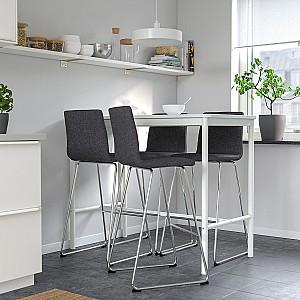 Scaun IKEA Lillanas/Gunnared Cromat/Gri Inchis