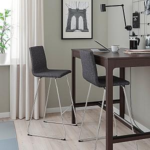 Scaun IKEA Lillanas/Gunnared Cromat/Gri Inchis