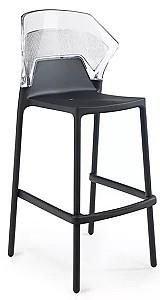 Scaun Papatya Ego-S Bar Negru/Transparent