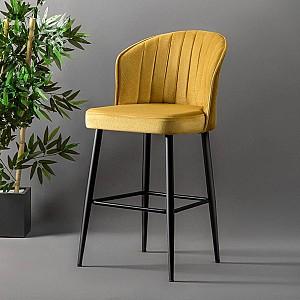 Scaun Trendy Rubi Galben/Negru (2 bucati)