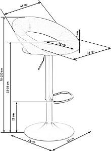 Scaun Halmar H102 Negru