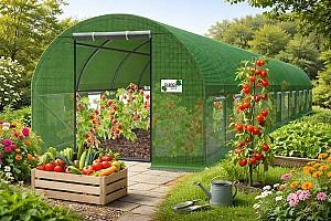 Seră de tip tunel GardenLine TUN8009 10x4x2m