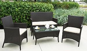 Set mobila de gradina GardenLine SAD0849 Negru/Crem