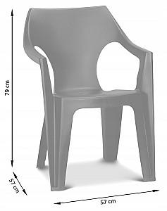 Scaun terasa Keter Dante Low Back  White (220573)