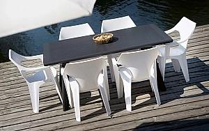 Scaun terasa Keter Dante Low Back  White (220573)