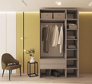 Dulap Bayro Modena 135x240x53 cm Piatra Gri