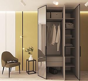 Dulap Bayro Modena 135x240x53 cm Piatra Gri