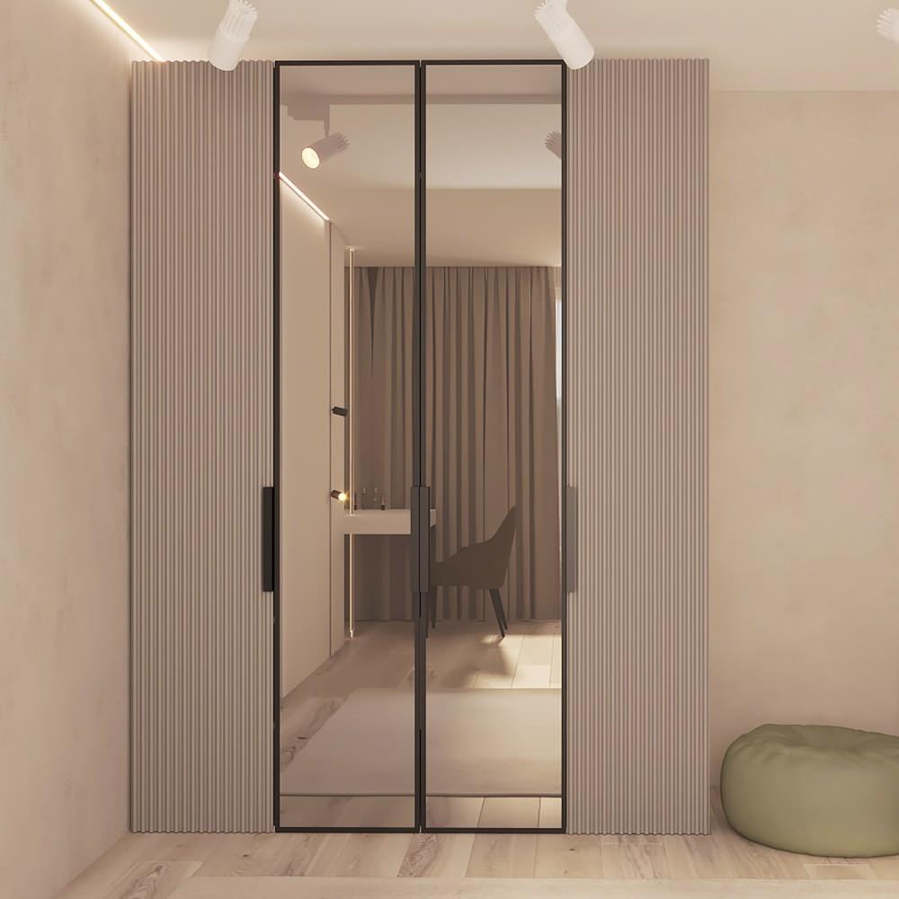 Dulap Bayro Modena 180x240x53 cm Piatra Gri