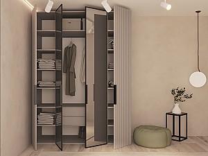 Dulap Bayro Modena 180x240x53 cm Piatra Gri