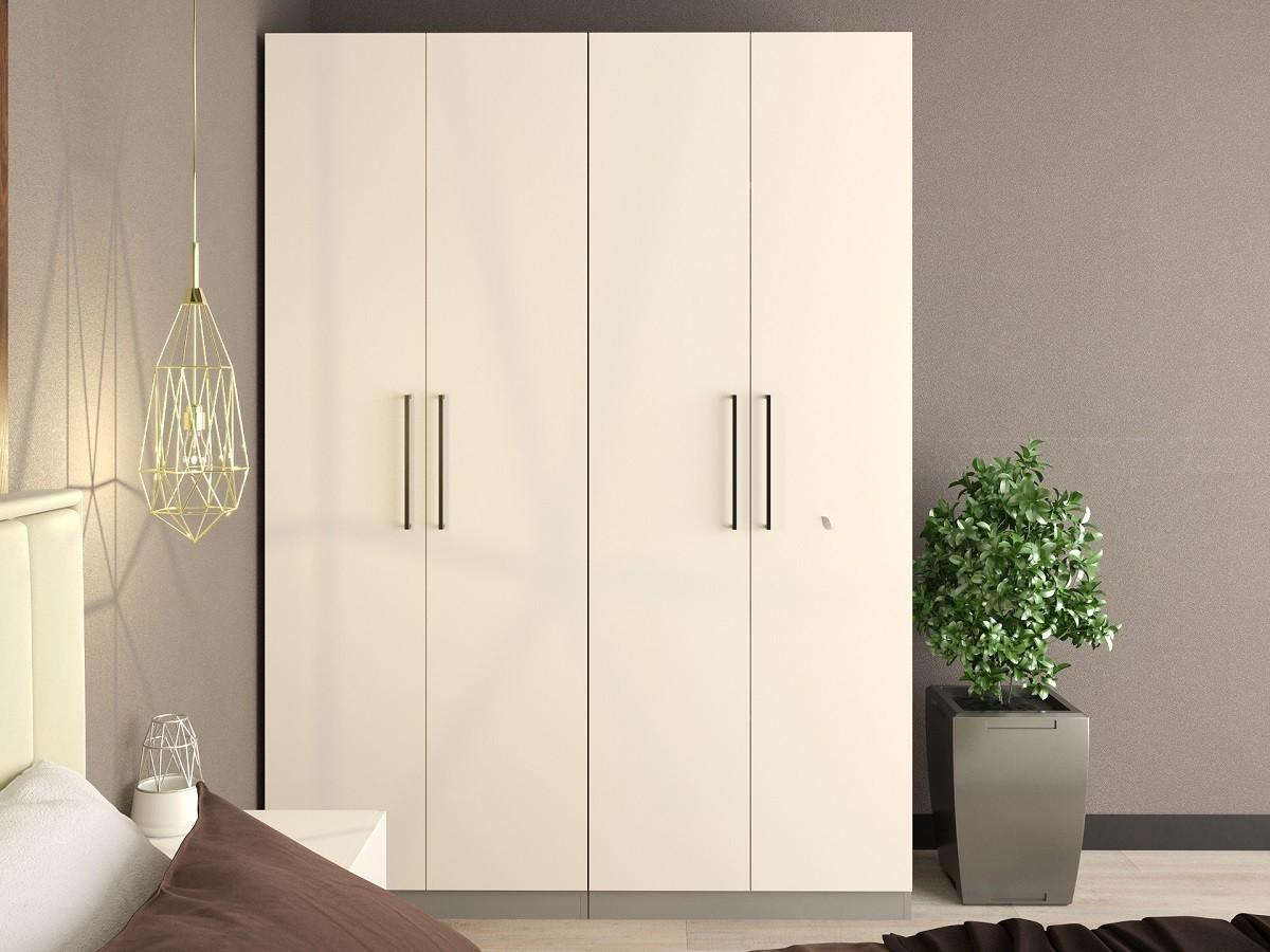 Dulap Bayro Serenity Crem deschis (4 usi)