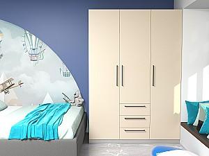 Dulap Bayro Serenity Crem deschis (3 sertare)