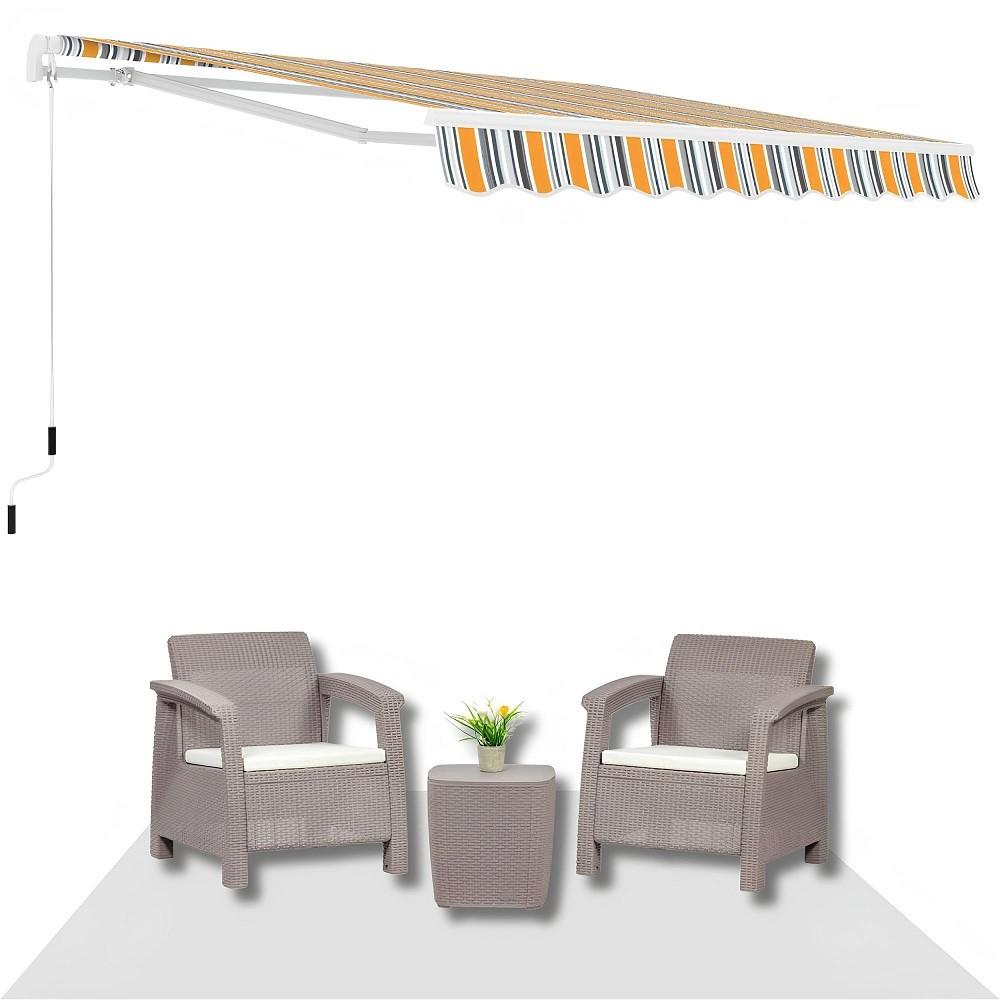 Cort Sonmez 295x250cm Galben/Albastru/Gri