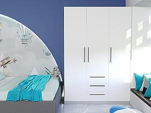 Dulap Bayro Serenity Alb (3 sertare)