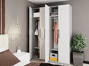 Dulap Bayro Serenity Gri deschis (4 usi)