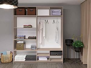 Dulap-cupe Bayro Napoli 230x230x58 cm Top Line Piatra Gri (604806)