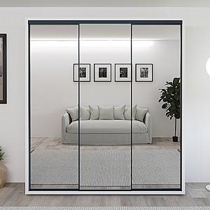 Dulap-cupe Bayro Parma 200x225x60 cm Alb