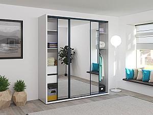 Dulap-cupe Bayro Parma 200x225x60 cm Alb