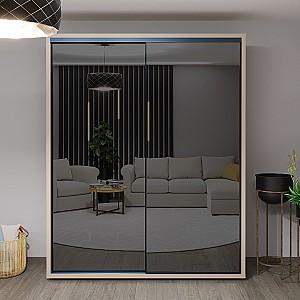 Dulap-cupe Bayro Parma Graphite Gri Piatra 1800