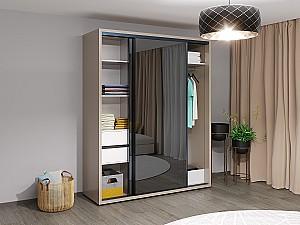 Dulap-cupe Bayro Parma Graphite Gri Piatra 1800