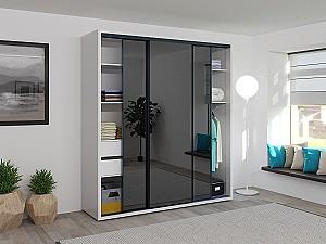 Dulap-cupe Bayro Parma Graphite Alb