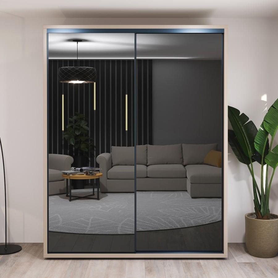 Dulap-cupe Bayro Murano 180x230x60 cm Piatra Gri