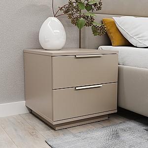 Noptiera Bayro Napoli 50x50x50 cm Piatra Gri