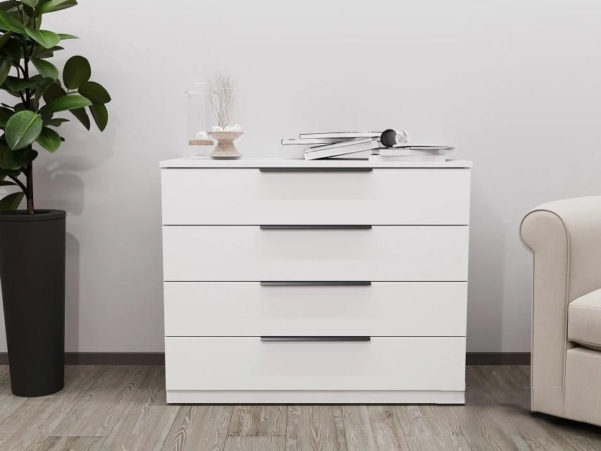 Comoda Bayro Murano 100x81x45 cm Alb Mat