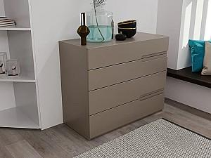 Comoda Bayro Modena Sorento 100x81x45 cm Piatra Gri