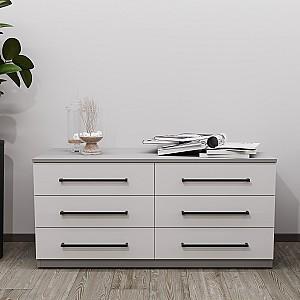 Comoda Bayro Serenity 120x56x45 cm Gri Asfalt / Gri