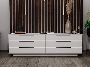 Comoda Bayro Napoli 180x56x50 cm Alb Mat