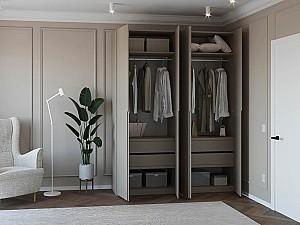 Dulap Bayro Modena 180x240x53 cm Piatra Gri