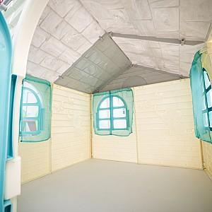 Casuta de joaca Doloni 02550/5 White/Turquoise