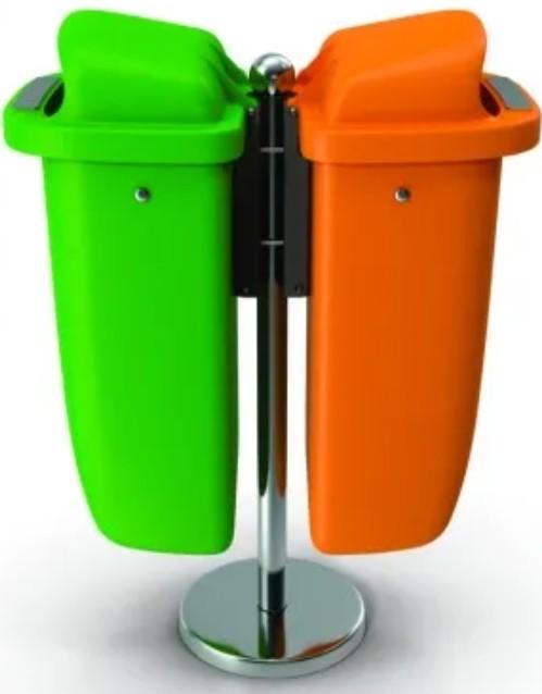 Cos de gunoi Hydro-S 2x50l Green/Orange (8001250)