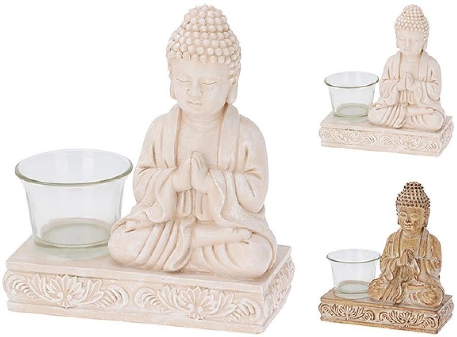 Suport pentru lumanari H&S Buddha (02971)