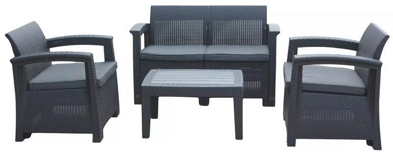 Set mobila de gradina GardenLine ZUM6454 Antracit (Gri)