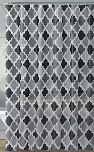 Perdea de baie Hydro-S Venice 180x180 Black/Grey