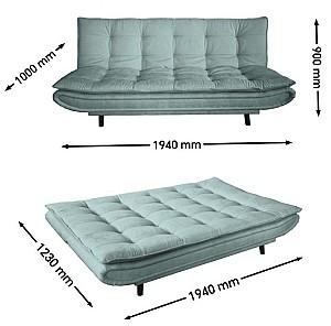 Canapea Crinela Dallas Gri Închis