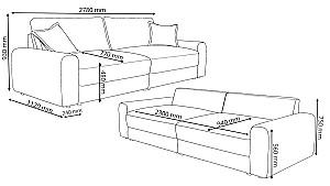 Canapea Crinela Napoli Bej