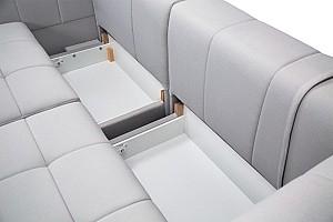 Canapea Crinela Monaco (MO2L + M02R + 2 perne) Gri