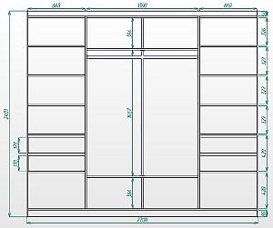 Dulap-cupe Crinela ErgoSens Lux 9 Nimfea Alba